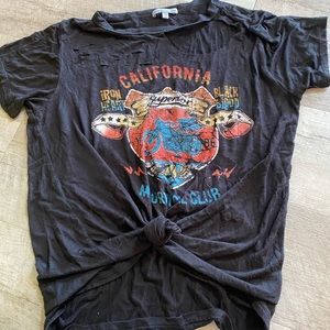 ripped motorcycle tee shirt